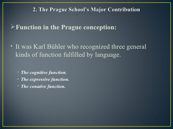 Dissertation the contributions of prague school