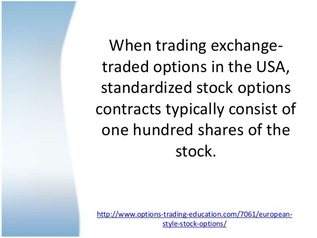 Euro stock options