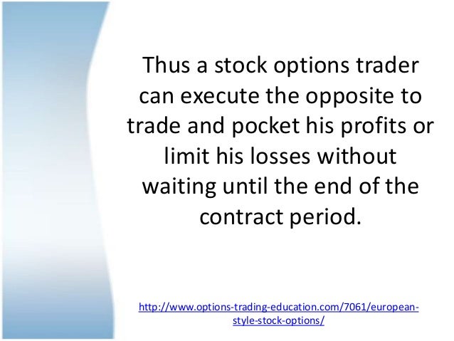 Where are european options traded