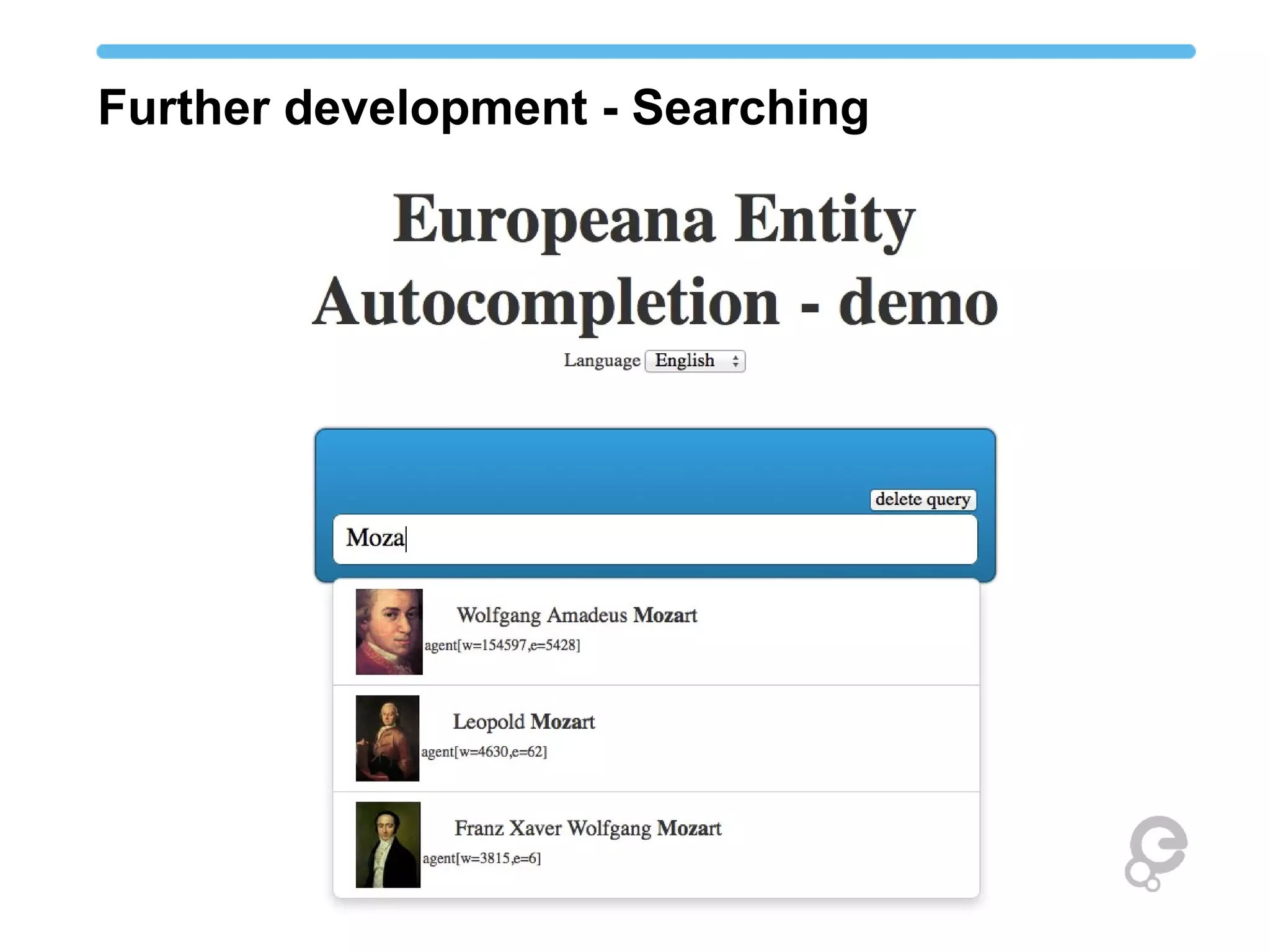 Further development - Searching
 
