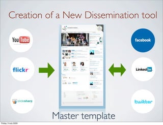 Creation of a New Dissemination tool




                      Master template
Friday, 3 July 2009
 