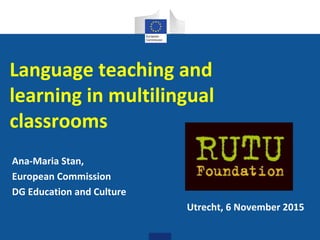 Language learning and teaching in multilingual classrooms | PPTX