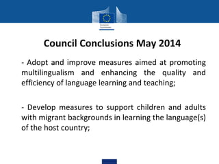 Language learning and teaching in multilingual classrooms | PPTX