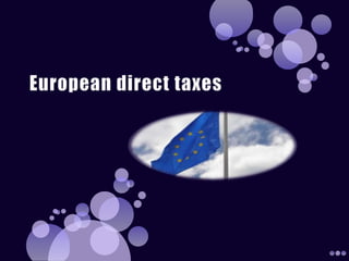 European direct taxes 