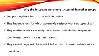 EUROPEAN EXPLORATION -- FORM 2 CARIBBEAN HISTORY | PDF