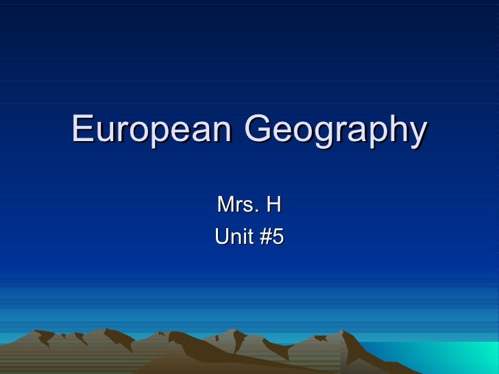 European geography