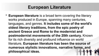 EUROPEAN LITERATURE LESSON FOR GRADE 11.pptx
