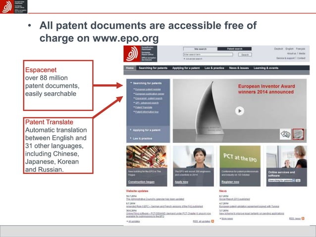 European Patent Office - general presentation | PPT