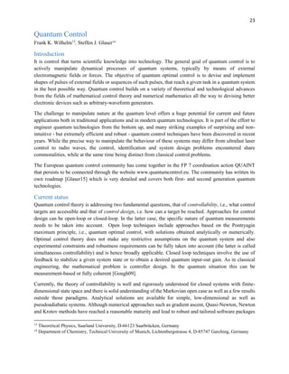 European quantum computing roadmap uploaded by Skip Sanzeri | PDF