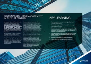 European risk management sustainability seminar report | PDF