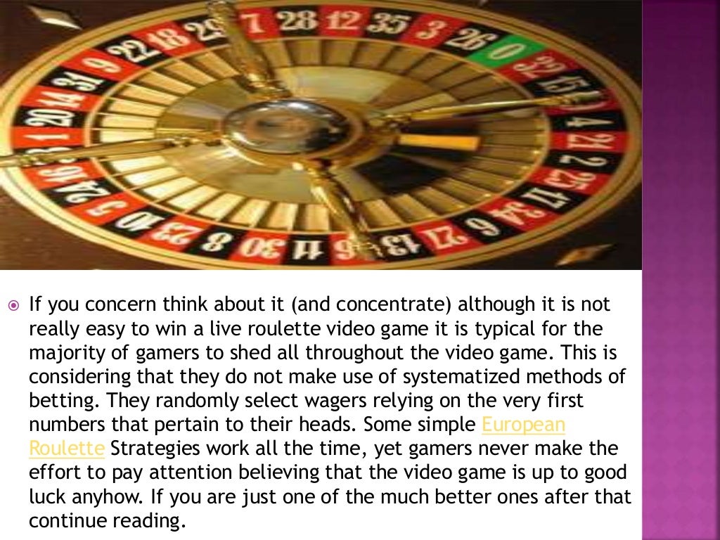 Great Tips on European Roulette Strategies