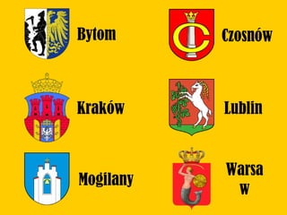 Bytom Czosnów
Kraków Lublin
Mogilany
Warsa
w
 