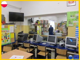 Library
Size of library 50 m²50 m²
Number of seats for pupils 2525
5 computers, scanner, printer,
photocopying, TV, DVD
Equipment
computers that pupils can use44
computers with Internet
access55
 