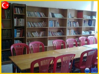 Library
Size of library 50 m²50 m²
Number of seats for pupils 2020
1 computer
Equipment
computers that pupils can use11
 