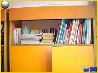 Library
It is in our teachers’ room 10 m²10 m²
computers that pupils can use3030
computers with Internet access3030
If the students need something, they can
use the two computer rooms in the school.
Equipment
 