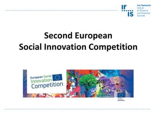 Second European
Social Innovation Competition

 
