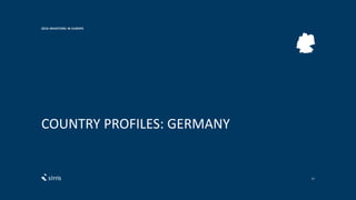 COUNTRY PROFILES: GERMANY
2016 INVESTORS IN EUROPE
67
 