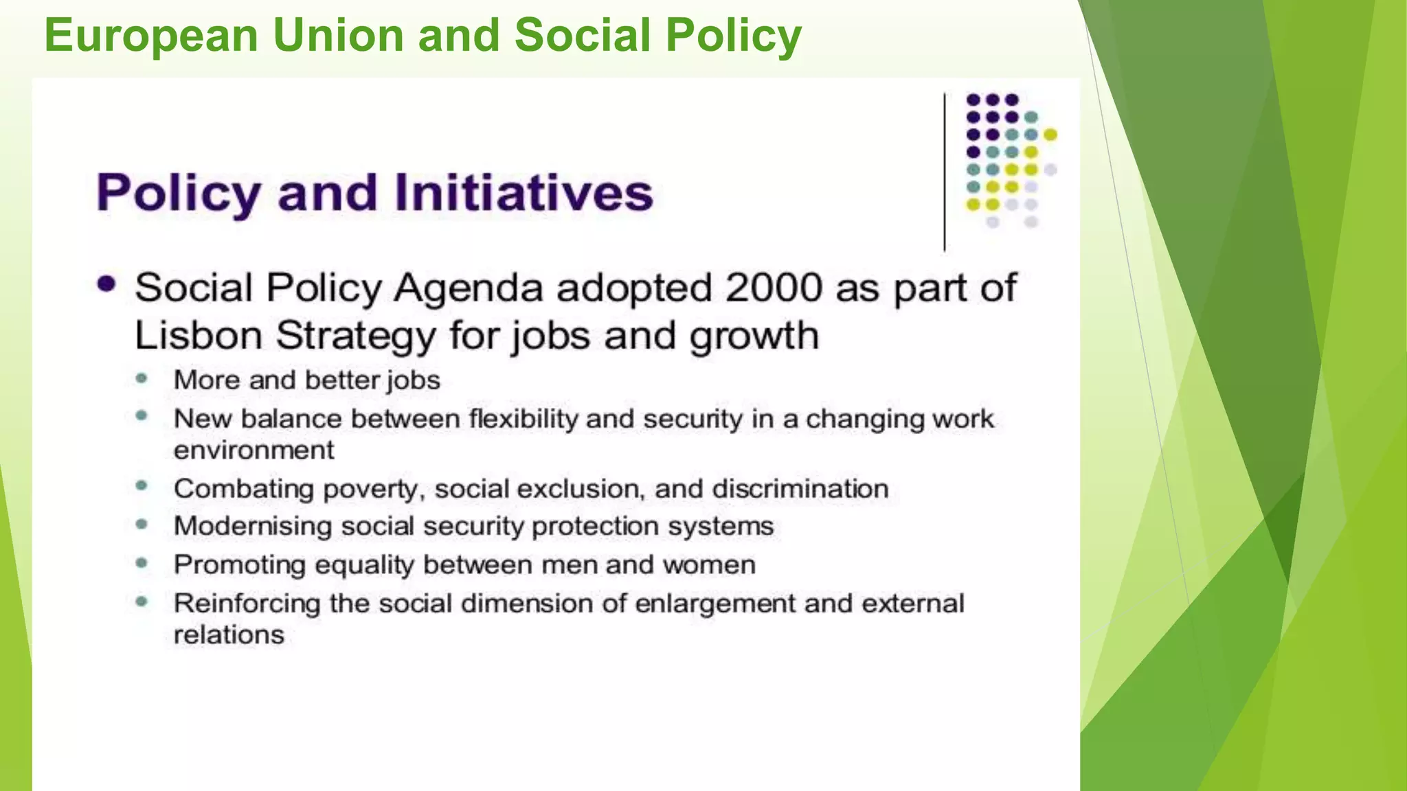 European Union and Social Policy