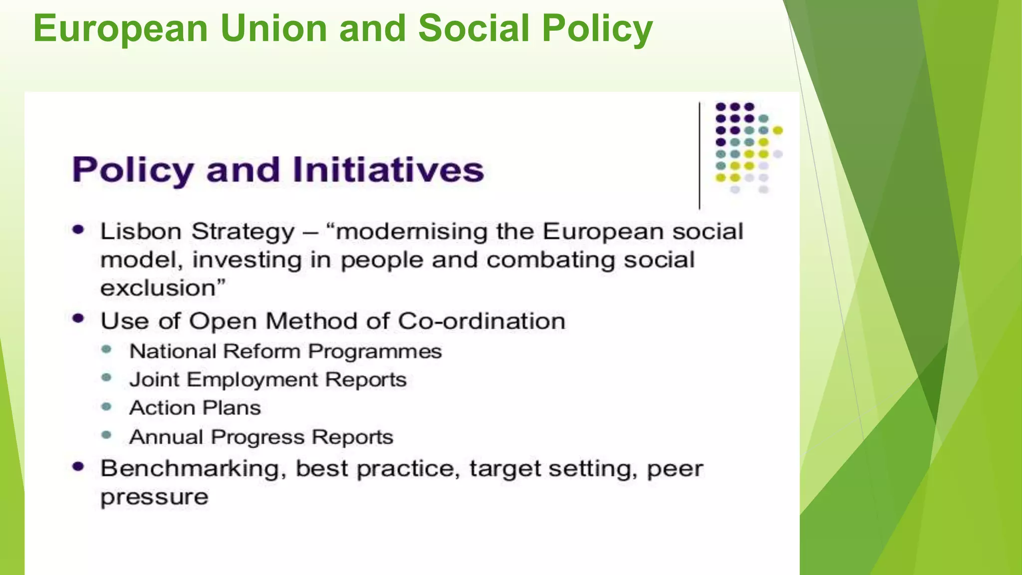 European Union and Social Policy