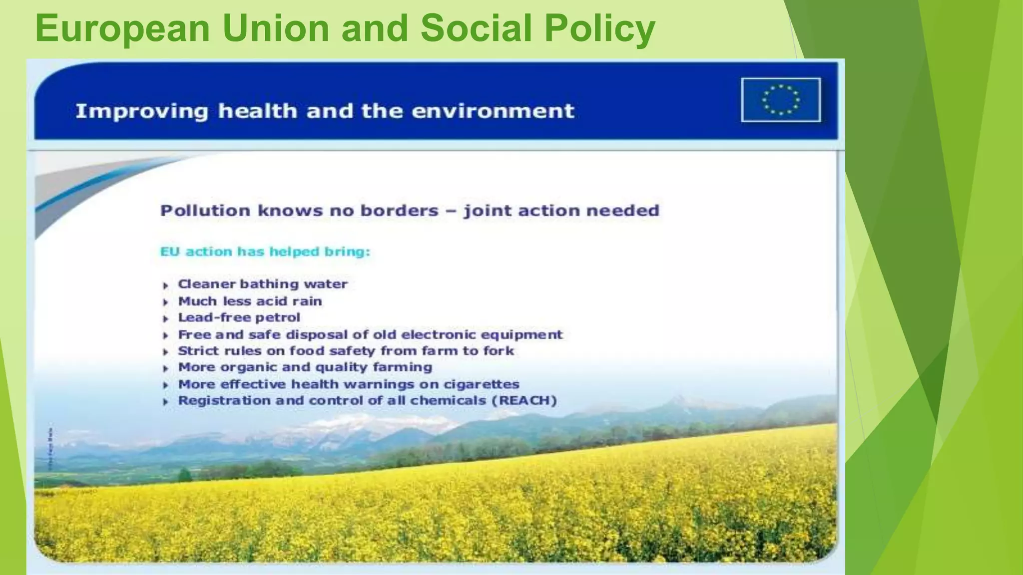 European Union and Social Policy