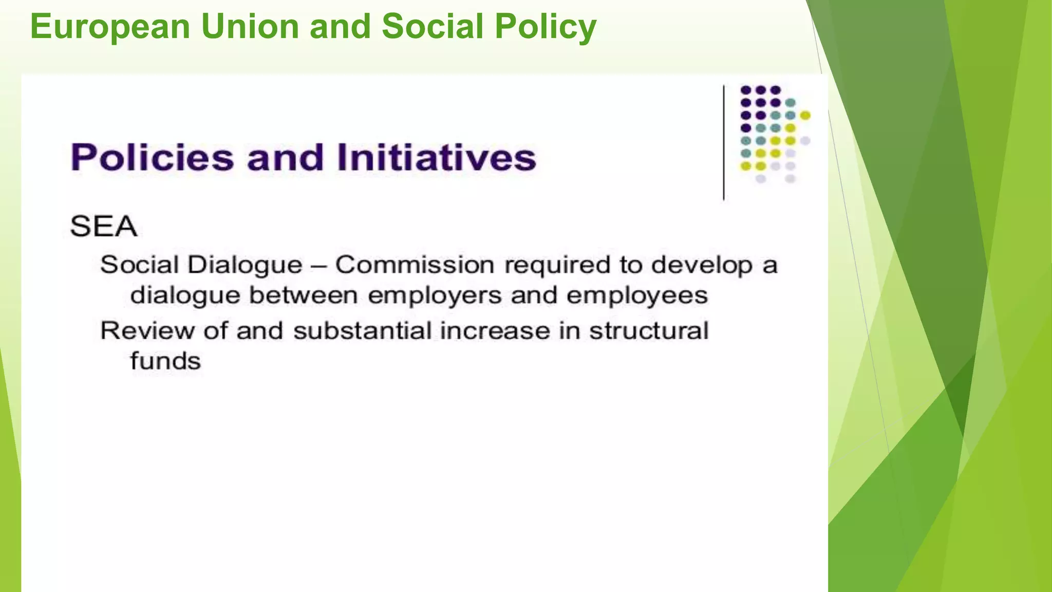 European Union and Social Policy