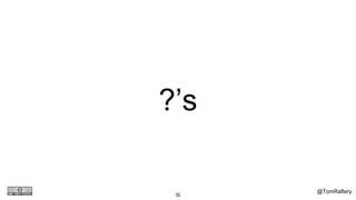 @TomRaftery
?’s
62
 