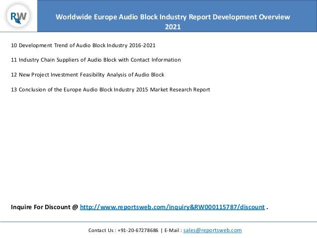 audio block market – focus on europe region 2021