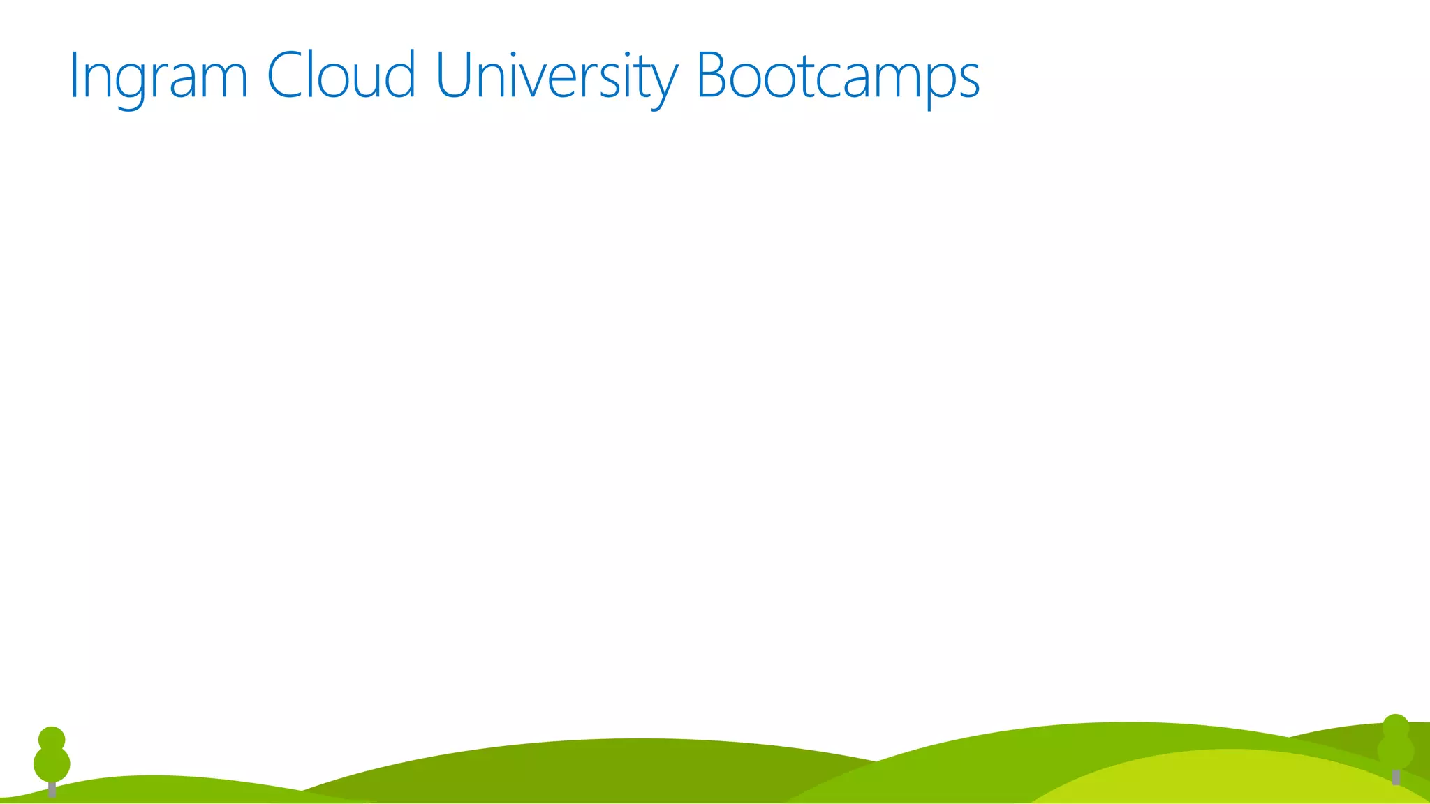 Ingram Cloud University Bootcamps
 