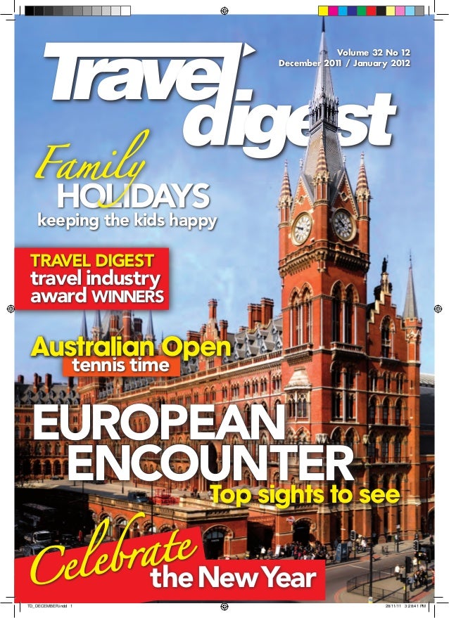 Europe cover, Travel Digest, December 2011/January 2012