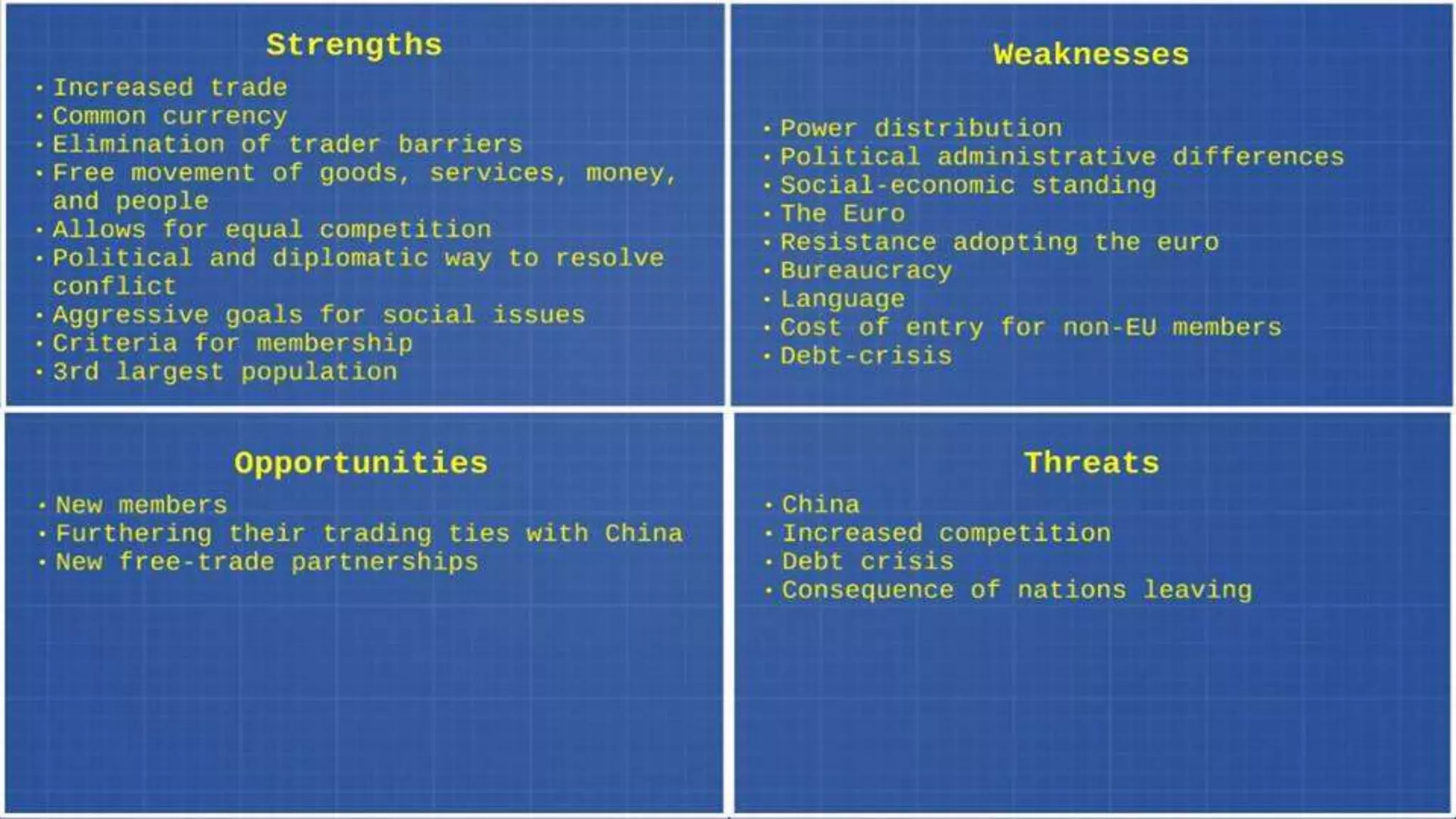 Europe in a nutshell