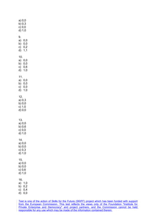 Europejski test   odpowiedzi