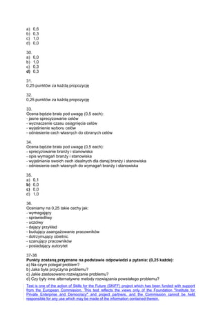 Europejski test   odpowiedzi