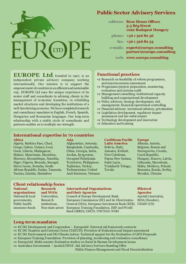 Europe Ltd Project References - 