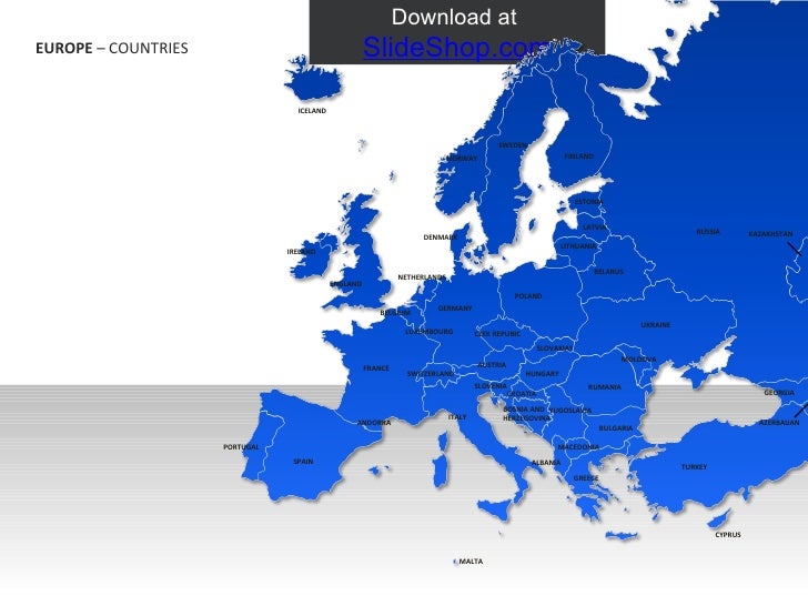 europe map powerpoint
