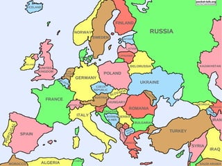 Labled Map Of Europe Europe Map Study