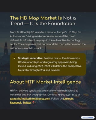 Europe's $15.8B HD Map Revolution for Autonomous Driving: Market Trends ...