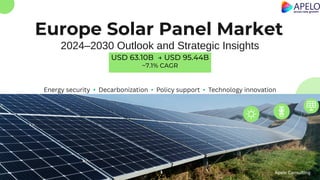 Apelo Panel Europe Solar Panel Market and Forecast to 2030 | PDF