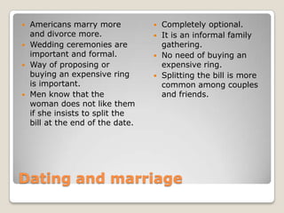 cultural differences between europe and usa | PPTX