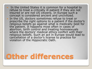 cultural differences between europe and usa | PPTX