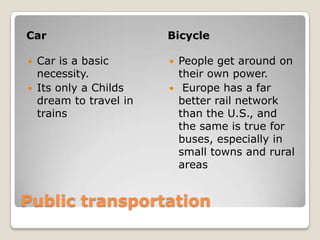 cultural differences between europe and usa | PPTX