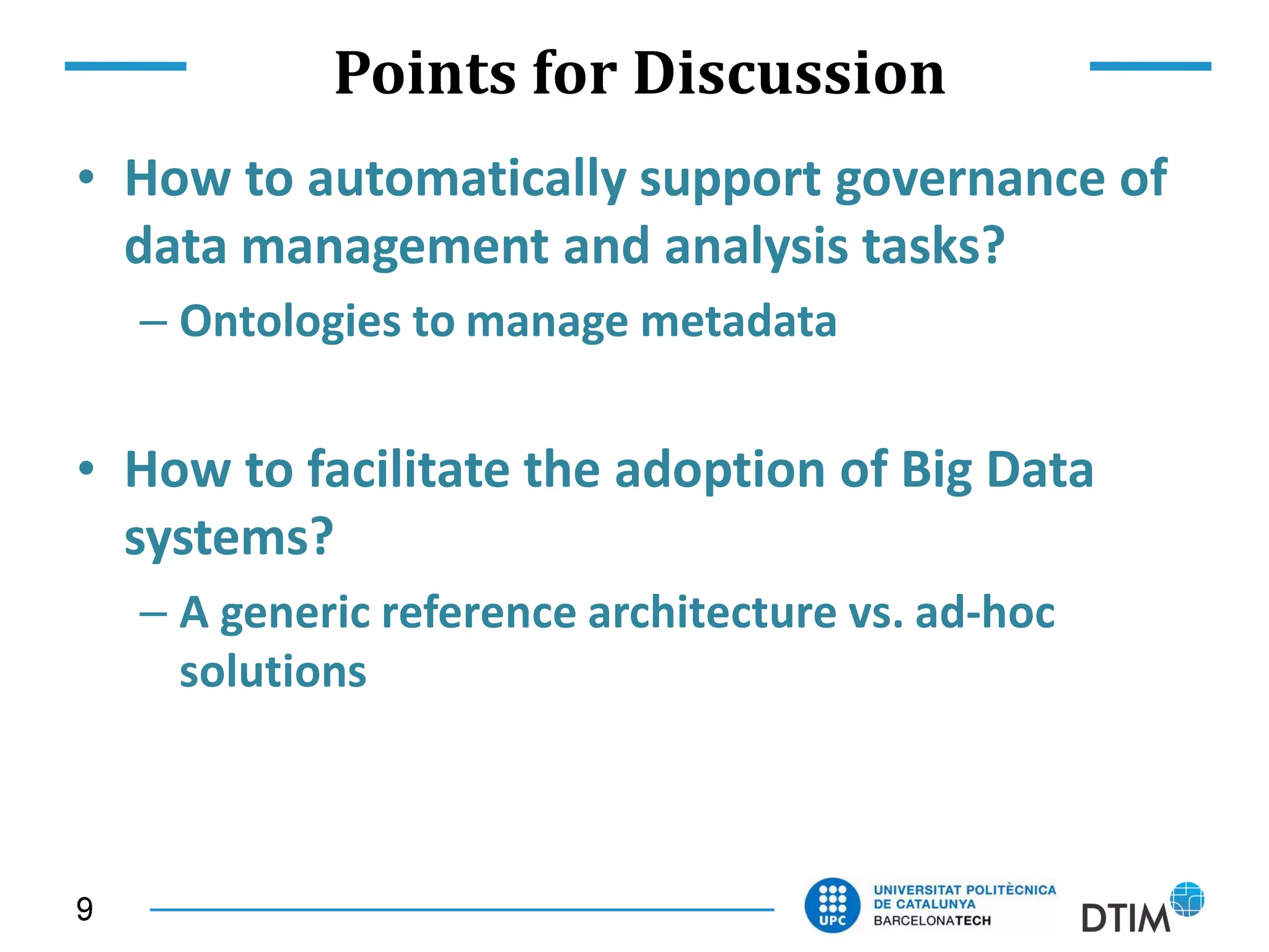 Big Data Management Challenges in SUPERSEDE