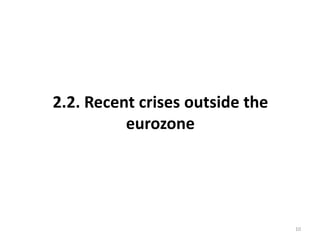 2.2. Recent crises outside the 
eurozone 
10 
 