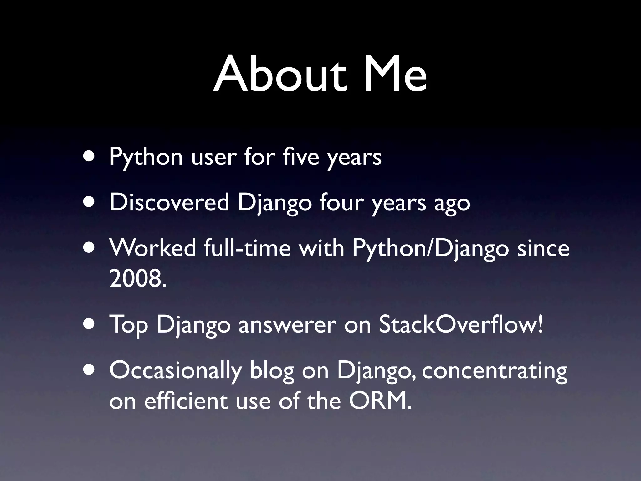 Advanced Django ORM techniques | PPT