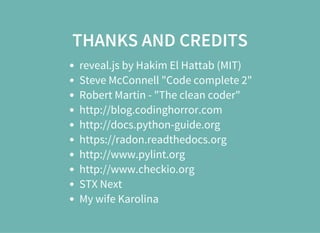Euro python 2015 writing quality code | PDF