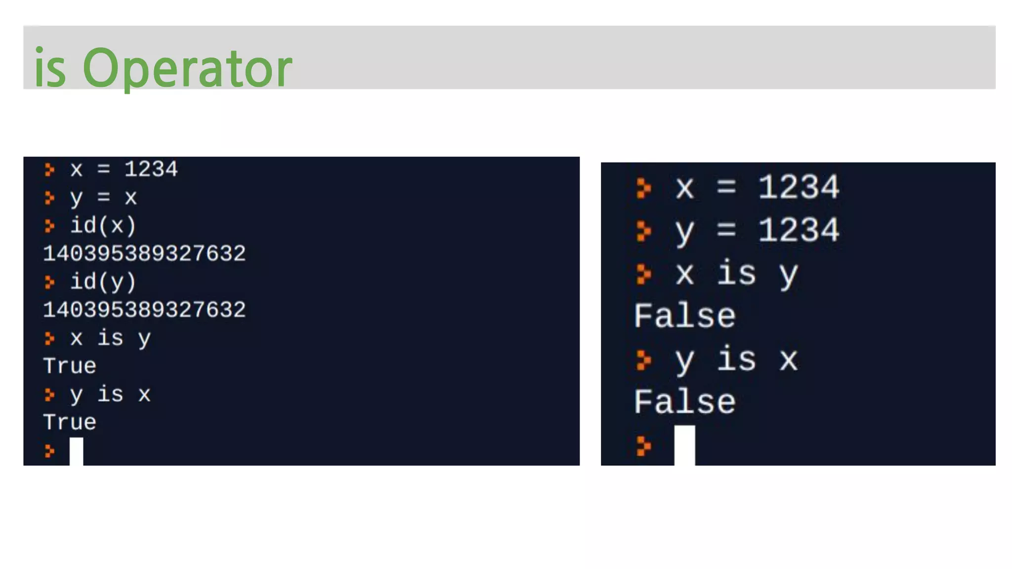 is Operator
 