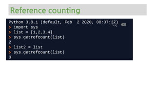 Reference counting
 