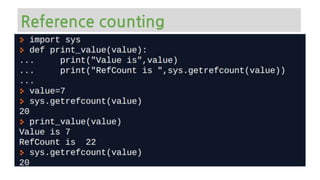 Reference counting
 