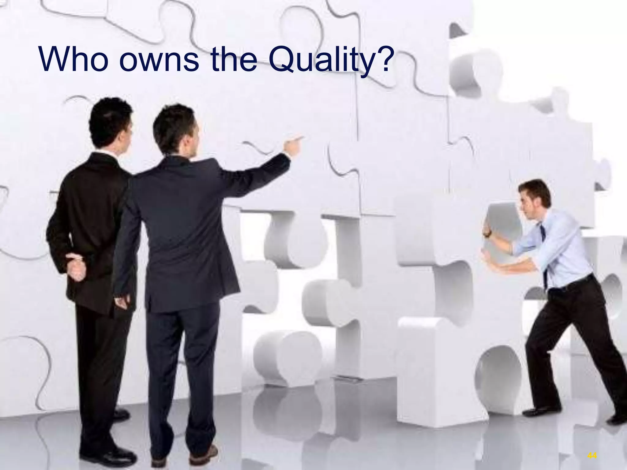 Who owns the Quality?
44
 