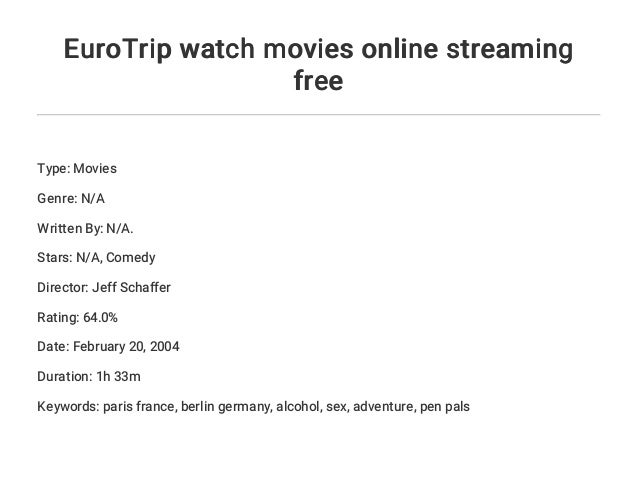 Eurotrip Streaming Eurotrip Streaming