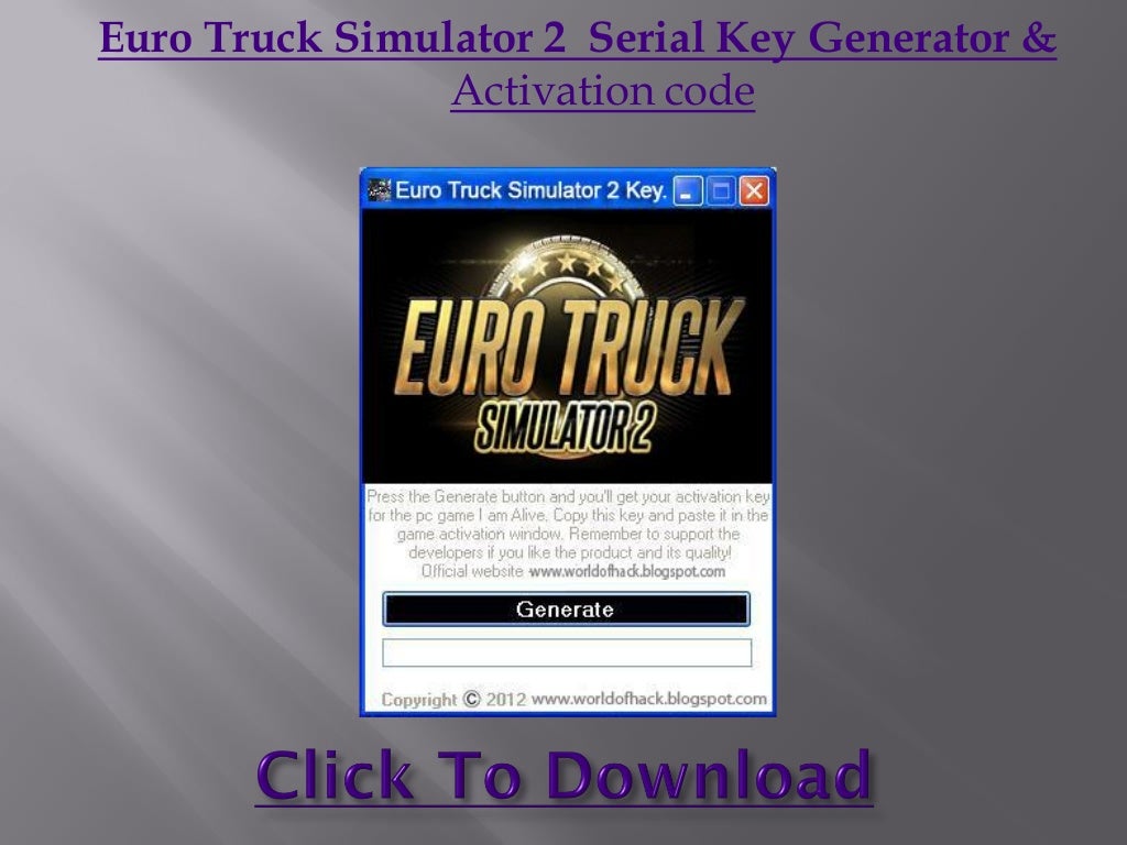 Euro Truck Simulator 2 Serial Key Generator & Activation code